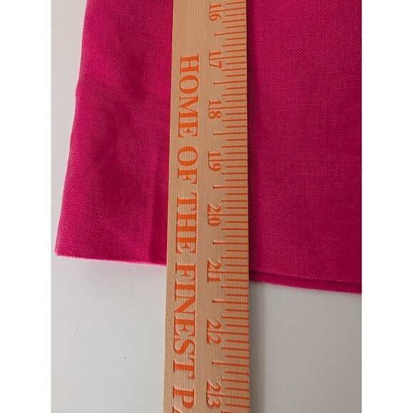 Talbots Irish Linen Skirt Womens Size 14 Pink Spring Lightweight Lined Career - Picture 10 of 10